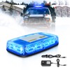 Rechargeable Strobe Light Blue Wireless Battery, 17 Flashing Mode, High