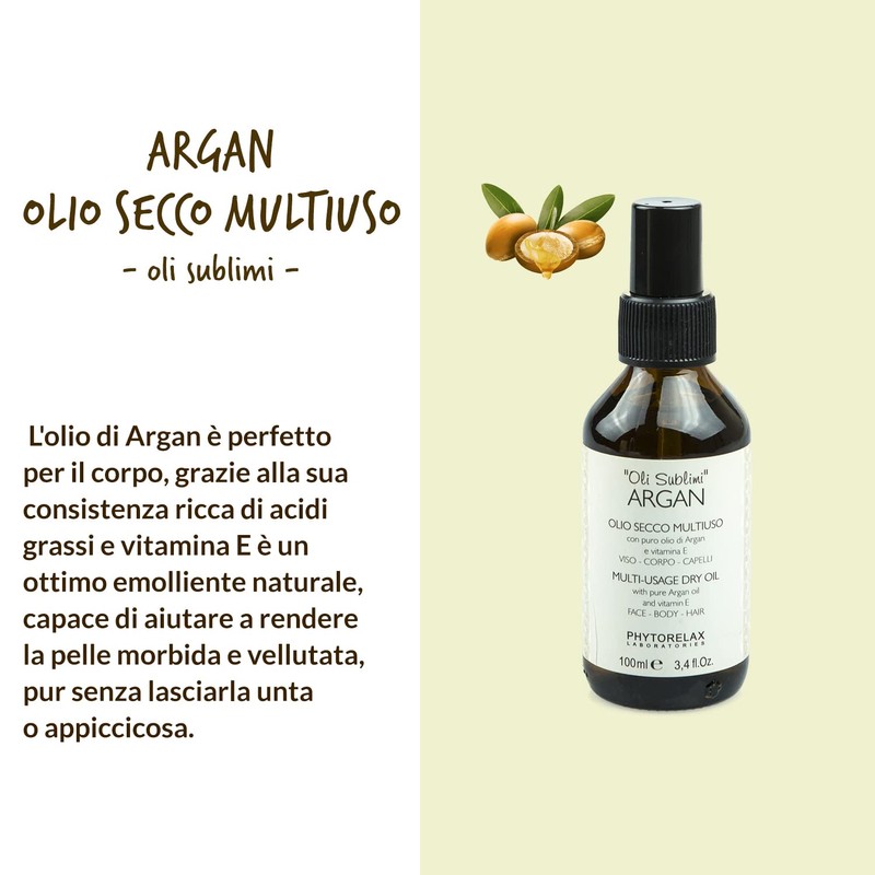 Phytorelax Laboratories Argan Multi-Usage Dry Oil - 100 ml