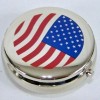 Ashtray Small Red White & Blue Pocket USA Patriotic Flip