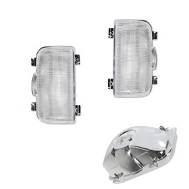 GTINTHEBOX 2PCS Clear Lens Tailgate Reverse Backup Lights Lamps Housing Assembly for 1991 1992 1993 1994 1995 1996 Corvette C4