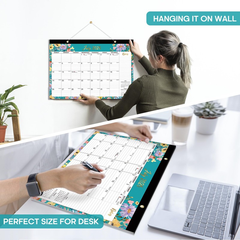 Taja Desk Calendar 2026-2027, Jul 2026-Dec 2027, 18-Month, 17" x