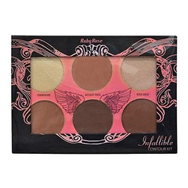 Paleta de Contornos, iluminador, rubor, bronzer Infalible de Ruby Rose