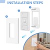 Wallplate Brackets for Lutron Caseta Pico Remote, 4-Pack Seamless Remote