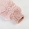 JOMA-E Shop Women's Winter Gloves, Cold Protection, Knitted, Skull, Mittens