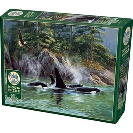 Cobble Hill 1000 Piece Puzzle - Orcas - Sample Poster Included