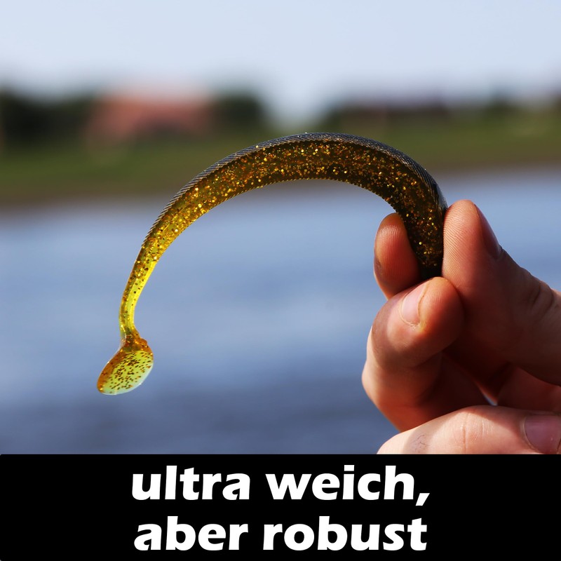 Paradox Fishing Set of 5 Gold Diggers Zander Rubber Fish