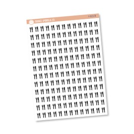 Fork and Knife Icon Planner Stickers | Meal Tracking Labels | I-023-B