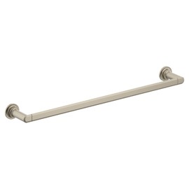 Moen Greenfield Brushed Nickel Towel Bar, Wall Mounted Bathroom Towel Rod, YB1724BN