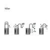165/20 3-Digit Combination Padlock