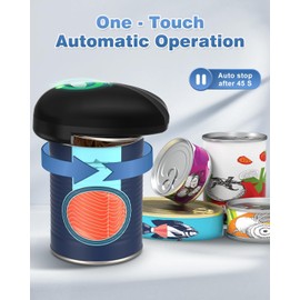 Elektrischer Dosenöffner, Küchenhelfer, kabellos, automatischer Dosenöffner, batteriebetrieben, glatte Kanten, elektrischer Öffner für Senioren/Küche, One-Touch-Bedienung
