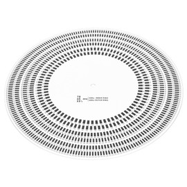 PUSOKEI Turntable Strobe Disc Stroboscope Mat, LP Stroboscope Disc Rotational Speed Detection LP Vinyl Turntables Calibration Disc for Vinyl Record Player