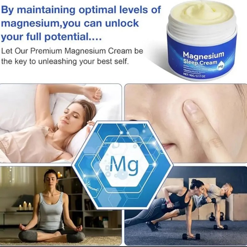 Para Crema Para Dormir Con Magnesio, Crema Tópica De
