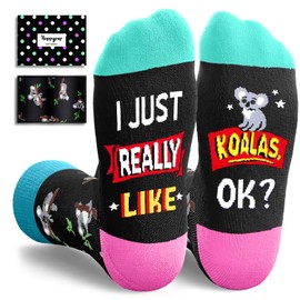 Funny Koala Gifts for Boys - Koala Socks for Girls, Crazy Socks for Women Men, Christmas Stocking Stuffers