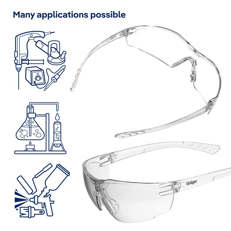 Dräger safety spectacles X-pect 8320 | Lightweight safety spectacles with