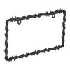Bell Automotive 22-1-46565-8 Barbed Wire Black License Plate Frame, Corrosion