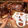 MiniCity DIY Book Nook Kit for Adults, 3D Wooden Puzzle