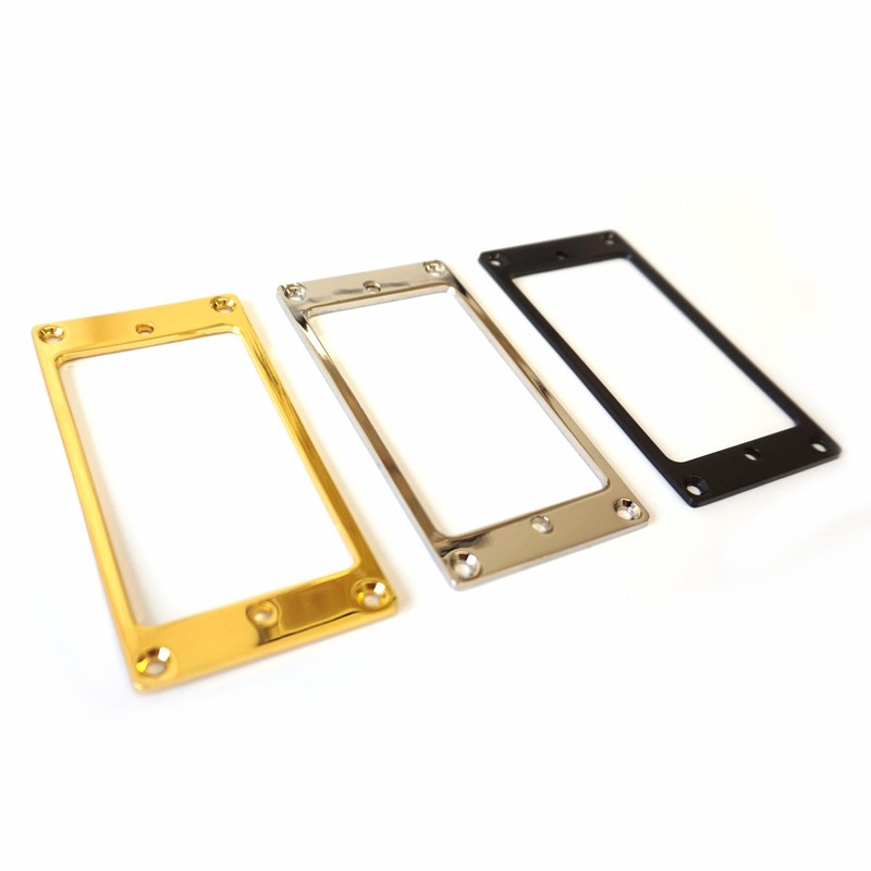 Guitar Anatomy Metal Humbucker Pickup Mounting Ring Surrounds - Chrome