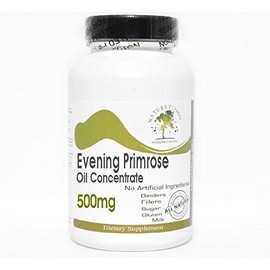 Naturetition Supplements Evening Primrose Oil Concentrate 500mg ~ 200 Capsules - No Additives