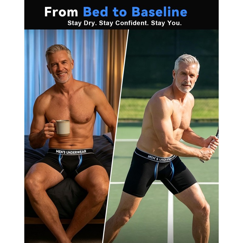 Incontinence Underwear for Men, Mens Incontinence Underwear Washable