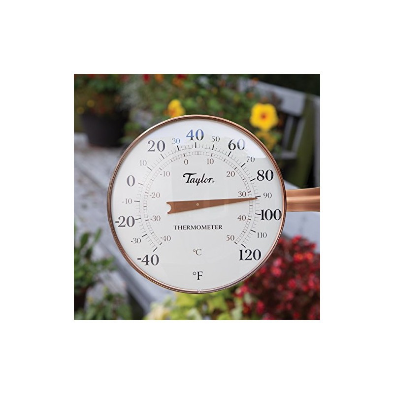 Taylor Heritage Collection Dial Indoor Outdoor Thermometer, Wireless Thermometer with