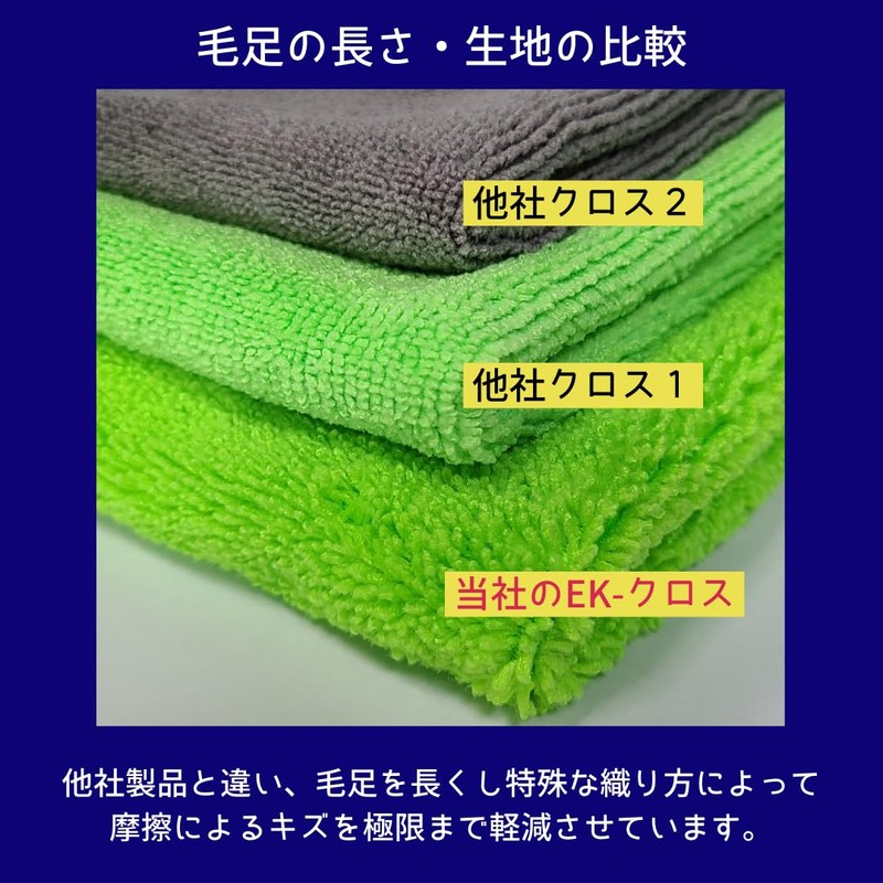 EK-Cloth EK-Zero Microfiber Cloth, Set of 3, Super Absorbent, Car