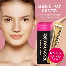 Dermacol Dermacol - Full Coverage Foundation 13g, Liquid Makeup Matte Foundation with SPF 30, Waterproof Foundation for Oily Skin, Acne, & Dark Circles, Long-lasting Makeup Products, Shade 207