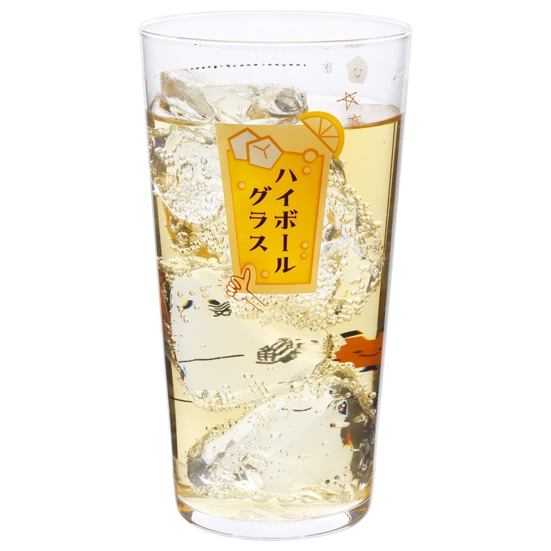highball glass (with guideline) highball glass