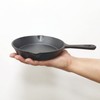 MOZUVE 6 Inch Cast Iron Skillet, Frying Pan with Drip-Spouts,