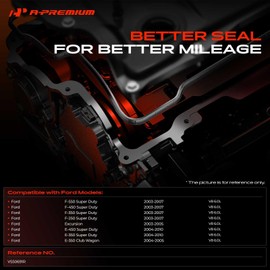 A-Premium Engine Valve Cover Gasket Set Compatible with Ford F-250/F-350/F-450/F-550 Super Duty 2003-2007, Excursion 2003-2005, E-350 Club Wagon 2004-2005, E-350/E-450 Super Duty 2004-2010, V8 6.0L