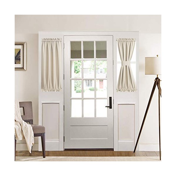 Aquazolax Blackout Door/Window Curtain for Privacy - Blackout Curtains 25"x40"