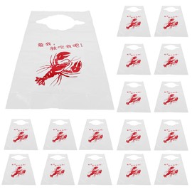 Healeved Adult Bibs - 100 Pack Bibs Lobster Disposable Apron for Elderly, Patients, Parties and Dinners, 60 x 36 cm