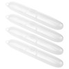 Cosmos Pack of 4 Transparent Plastic Portable Travel Toothbrush Case