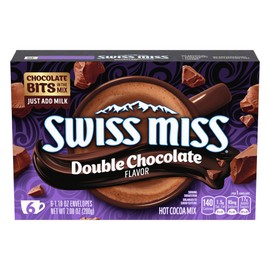 Swiss Miss Double Chocolate Flavored Hot Cocoa Mix, Hot Cocoa Bar Supplies, 1.18 oz., 6-Count Envelopes (6 Boxes)