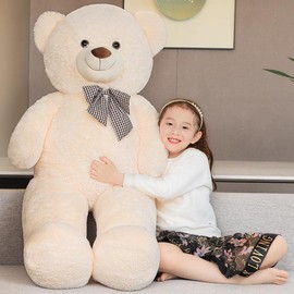 SNOWOLF 43" 47" 55'' Giant Teddy Bear Plush Toy Big Cuddly Stuffed Animals Doll Gift for Kids Girlfriend Christmas Gift Valentine's Day Baby Shower Graduation Birthday Gift:_Ice Cream_47 in/120cm