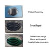 34Pcs Metric Thread Repair Insert Kit Stainless Steel M8 X