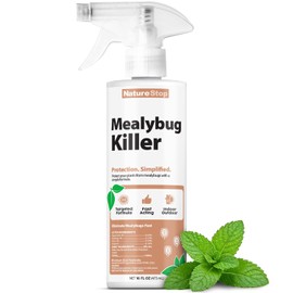 Mealy Bug Killer (16oz) | Kills On Contact, Natural Oil Formula, For Soil & Plants, For Indoor & Outdoor Plants, Made in USA