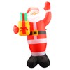 4.92ft Inflatable Outdoor Santa Decoration with Built in LEDs for