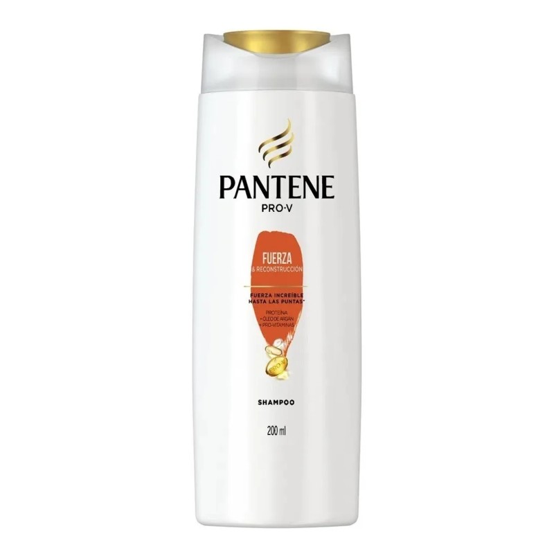 Shampoo Pantene Pro Fuerza Reconstrucción Botella 200ml Por Unidad