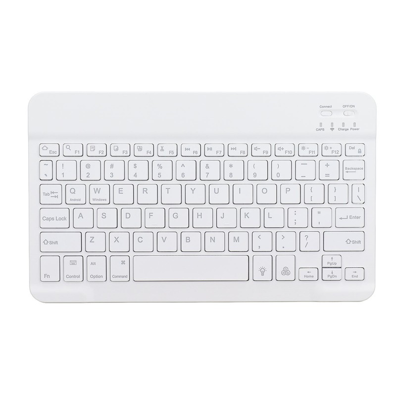 10.6in Backlit Keyboard Case RGB Detachable Keyboard PU Leather Protective