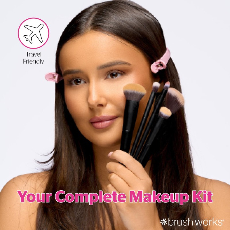 Brushworks On The Go Travel Makeup Brush Set – Mini