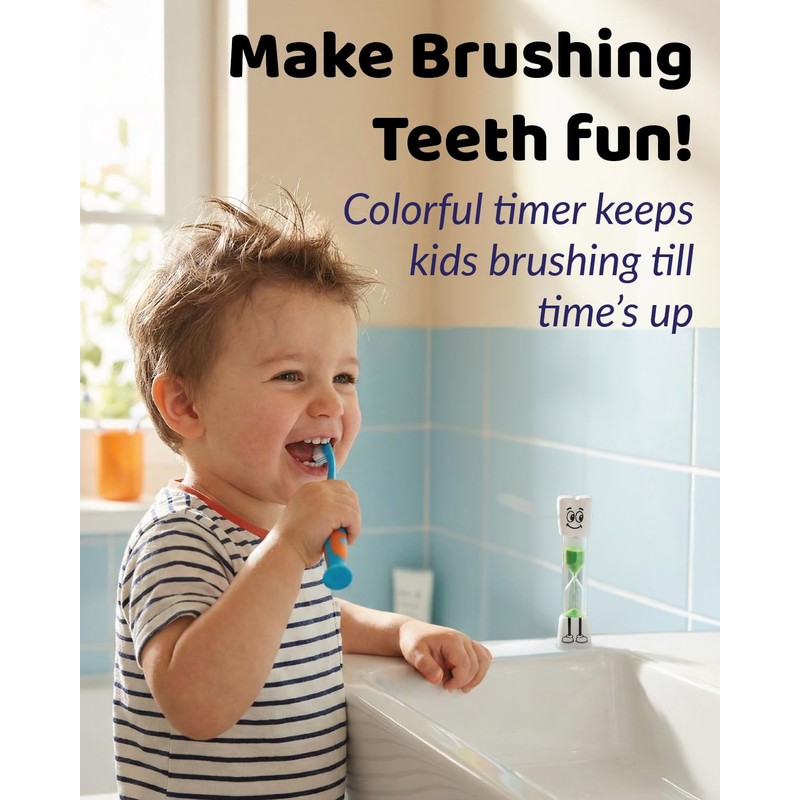 Jolly Otter Toothbrush Timer for Kids - 2 Minute Sand