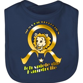 Shirtracer - Baby Bib - Sayings - Ich spielen die Hauptrolle, 1 Navy Blue