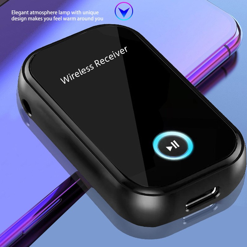 Car Wireless Bluetooth Audio Adapter Multifunctional Portable Hands Free Call