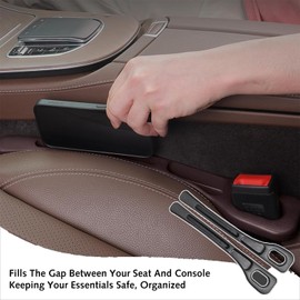 Ezranova 1 Paar Upgraded Car Seat Gap Organizer – Universal Filler & Storage Box, Autozubehör für Schlüssel, Telefone, Brieftaschen – ordentlicher Organizer