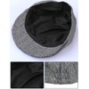 mintgreen Baby Herringbone Flat Cap Vintage Hat,Dark Grey, 3-6 Months,