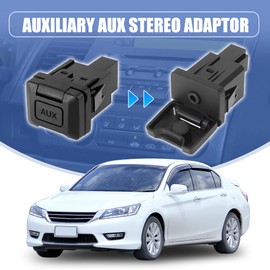 X AUTOHAUX 39112-SNA-A01 Car Socket Audio Aux Stereo Adaptor Input Socket Port Connection Replacement for Honda Civic 2006-2011