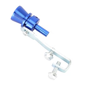 Car turbo whistle, turbo exhaust pipe, silencer whistle, aluminium alloy, car turbo sound whistle, tail, throat, silencer, exhaust pipe, blue (TC-M code))