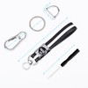 COREION Universal Leather Car Keychain,Unisex car keychain,Car key fob accessories,Carabiner