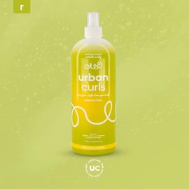 URBAN CURLS Reaviva Rizos 960 ml – Activador para Definir Rizos – Hidratación y Reactivación de Rizos – Sin Sulfatos, Parabenos, Siliconas ni Aceites 