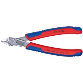 KNIPEX - 78 13 125 Tools - Electronics Super-Knips, INOX Steel, Multi-Component (7813125), 5-Inch with Lead Catcher